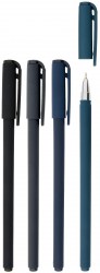 Ручка Lorex LXOPSS-DV1 Slim Soft "DARK VELVET" синий 0,5мм, игольчатый стержень 220966