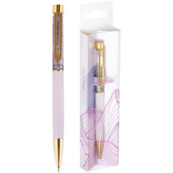 Ручка MESHU MS_94123 "Lilac sand" синяя, 1,0мм 325978