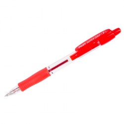 Ручка Pilot BPGP-10R-F-R красная 0,7мм автоматическая рез/упор Super Grip 028644