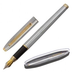 Ручка подар. Brauberg 143464 "Brioso" РП 0,7мм синие чернила, корпус серебристый с золотист. дет