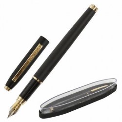 Ручка подар. Brauberg 143467 "Brioso" РП 0,7мм синие чернила, корпус черный с золотистыми деталями