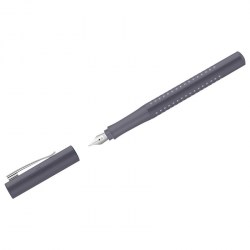 Ручка подар. Faber-Castell 140828 "Grip 2010" РП синие чернила, М=0,75мм, трехгран., серый корпус