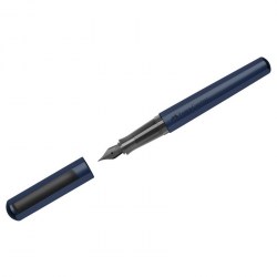 Ручка подар. Faber-Castell 150540 "Hexo" РП синие чернила, М=0,75мм, шестигран., синий корпус 