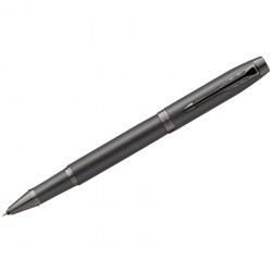 Ручка подар.  IM Роллер Professionals Monochrome Titanium черная, 0,8мм 2172960 /Parker/ 350519