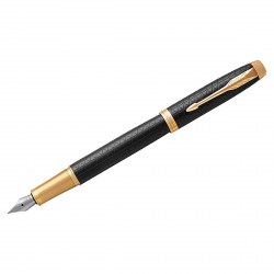 Ручка подар.  IM РП Premium Black/Gold GT 0,8мм синяя  1931646 /Parker)/
