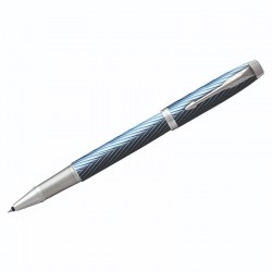 Ручка подар.  IM РШ Premium Blue Grey GT 1,00мм черная, кнопочн. 2143648 /Parker/