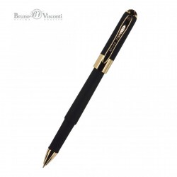 Ручка шариковая Bruno Visconti 20-0125/01 "Monaco" синяя 0,5мм черный корпус