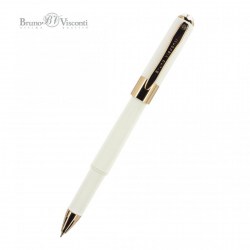 Ручка шариковая Bruno Visconti 20-0125/02 "Monaco" синяя 0,5мм белый корпус