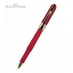 Ручка шариковая Bruno Visconti 20-0125/04 "Monaco" синяя 0,5мм красный корпус