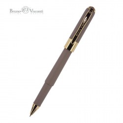 Ручка шариковая Bruno Visconti 20-0125/11 "Monaco" синяя 0,5мм серый корпус
