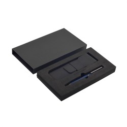 Ручка шариковая Bruno Visconti 20-0244/16 "Bergamo" синяя 0,7мм черный корпус, черный чехол