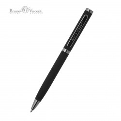 Ручка шариковая Bruno Visconti 20-0298/01 "Firenze" синяя 1,0мм черный корпус, метал. футляр