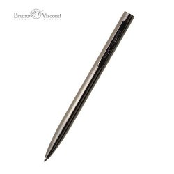 Ручка шариковая Bruno Visconti 20-0304/01 "Firenze" синяя 1,0мм корпус вороненая стал, метал. футляр