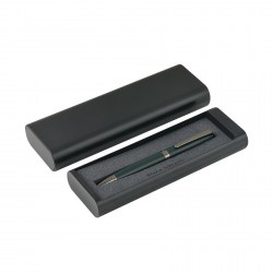 Ручка шариковая Bruno Visconti 20-0334-17 "SORRENTO" синяя 1,0мм зеленый корпус, футляр слайдер черн