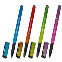 Ручка синяя Brauberg 143710 "Gradient neon" 0,7мм, корпус ассорти