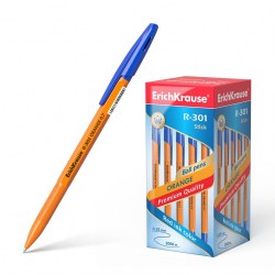 Ручка синяя ErichKrause 43194 R-301 Orange Stick 0.7мм 