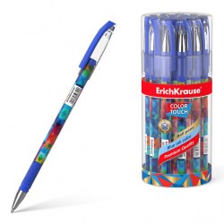 Ручка синяя ErichKrause 50742 ColorTouch Patchwork 0,7мм
