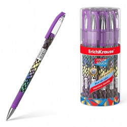 Ручка синяя ErichKrause 50743 ColorTouch Purple Python 0,7мм