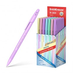 Ручка синяя ErichKrause 55387 R-301 Pastel Stick 0,7мм