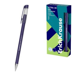 Ручка синяя ErichKrause 63113 ULTRA-30 Stick&Grip Reef 0,7мм