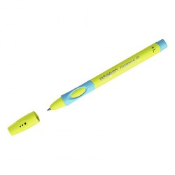 Ручка синяя STABILO Left Righ 6318/8-10-41 для левшей желтый/голубой корпус