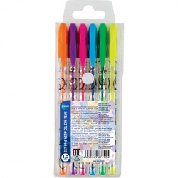 Ручки гелевые  6цв. Centrum 87400 "NEON" 