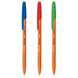 Ручки шариковые  3цв. Berlingo CBp_70103 "Tribase orange" 0,7мм 355456