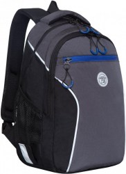 Рюкзак Grizzly RB-259-3/2 черный-серый-синий