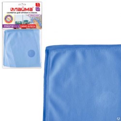 Салф. д/оптики, стекла Лайма "Офисная" 30*30см микрофибра плотная синяя 601256