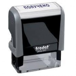 Штамп 4911 "Получено" в рамке, серый (TRODAT) 53557