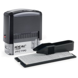 Штамп 4912 4-х стр, самонаб, 47*18мм, рус, син под, черный /IDEAL/ 168225