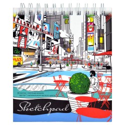 Скетчбук 155*180 80л. Феникс 62110 "Мегаполис" на спирали 100г/м2