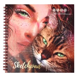 Скетчбук 195*195 40л. Феникс 64863 100г/м2 на гребне