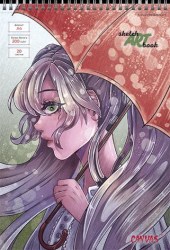 Скетчбук А4 20л. Альфа-Тренд 210002 "Анимэ" 200г/м2, на гребне
