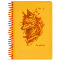 Скетчбук А5 40л. БиДжи СА540гр_59316 "Neon. Orange", маркерная бумага 120г/м2 367342