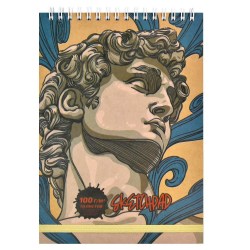 Скетчбук А5 80л. Феникс 61208 "Аполлон" на спирали 100г/м2, застёжка-резинка