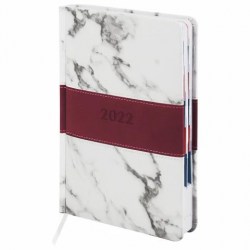 СКИДКА 50% Ежедневник 2022г. Galant 112944 "Athens" А5 под кожу, бордовый 