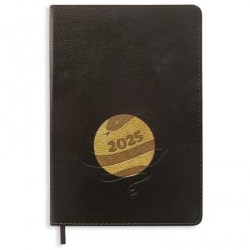 СКИДКА 50% Ежедневник 2025г. Альфа-Тренд 310081 "HONG KONG" А6+, 176л. черный