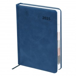 СКИДКА 50% Ежедневник 2025г. БиДжи DdA5_60881 "Vesper Index. Blue" А5, 176л., синий, вырубной блок