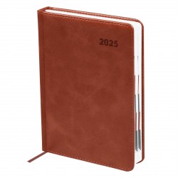 СКИДКА 50% Ежедневник 2025г. БиДжи DdA5_60883 "Vesper Index. Brown" А5, 176л., коричневый