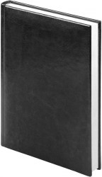 СКИДКА 50% Ежедневник 2025г. Lamark 25118 "Sigma" А4, черный, кожзам, ляссе
