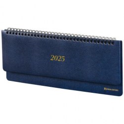 СКИДКА 50% Планинг 2025г. Brauberg 115695 "Iguana", под кожу, синий