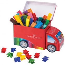 СКИДКА 60% Набор для рисования Faber-Castell 155533 (33 фломастера+10 клипс)