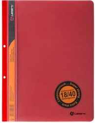 Скоросшиватель  пласт. с прозр верхом Lamark FF0050-RD 0,40мм, красный