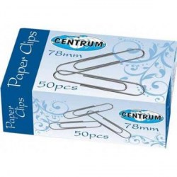 Скрепки 78мм Centrum 80075 /50шт/ никелированные 