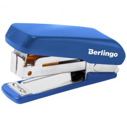 Степлер №24/6-26/6 Berlingo DSn_20261 "Comfort" до 20л., пластиковый корпус, синий 320539