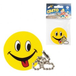 Светоотражатель-брелок Brauberg 610619 "Смайлик с языком" 50 мм