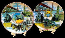 Тарелка декоративная "Сургут" диаметр 20см