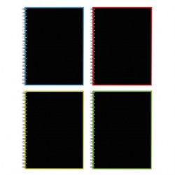 Тетрадь 120л А4 ErichKraus 53391 "Accent"  клетка, на спирали, ассорти