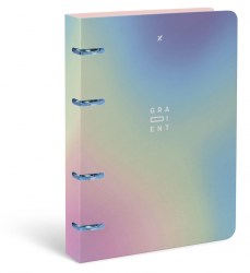 Тетрадь 120л. на кольцах Lorex 238800 "GRADIENT FUSION" сменный блок, soft touch